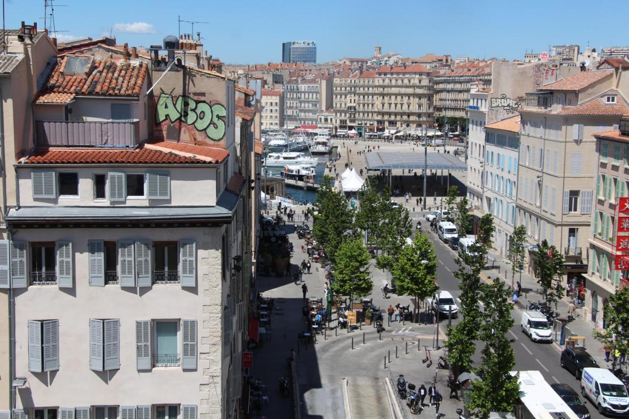 Superbe Duplex Avec Vue Imprenable Sur Le Vieux Port Lägenhet Marseille Exteriör bild